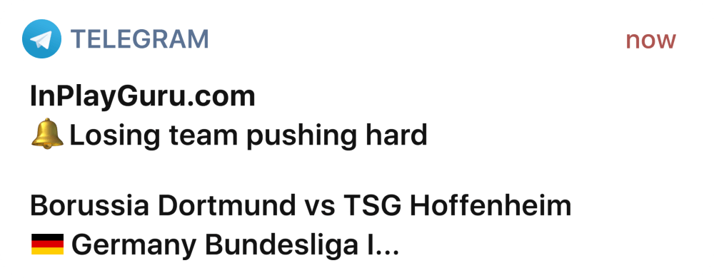 inplay alerts telegram live pick match